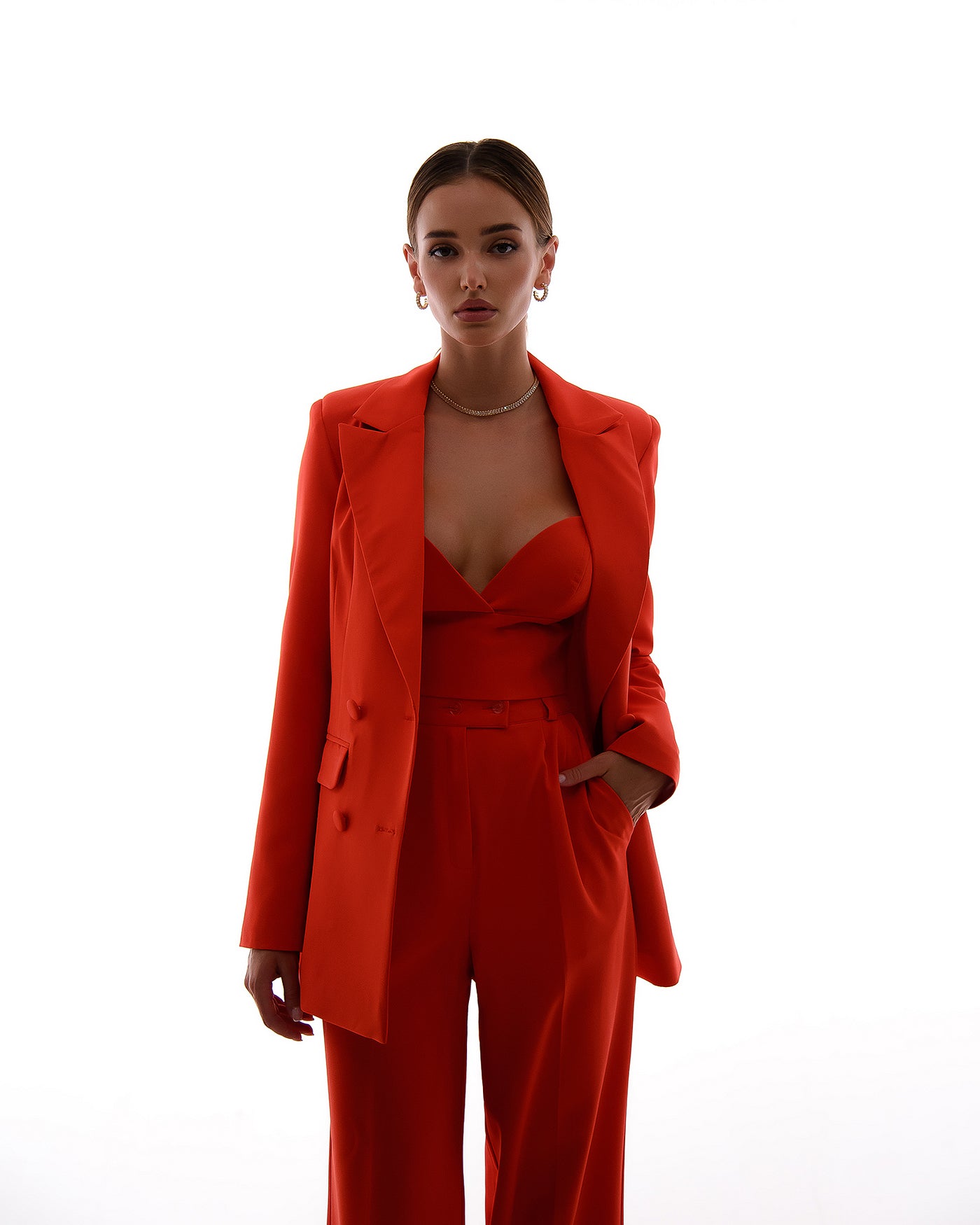 Coral Double Breasted Suit 3-Piece (article 300)