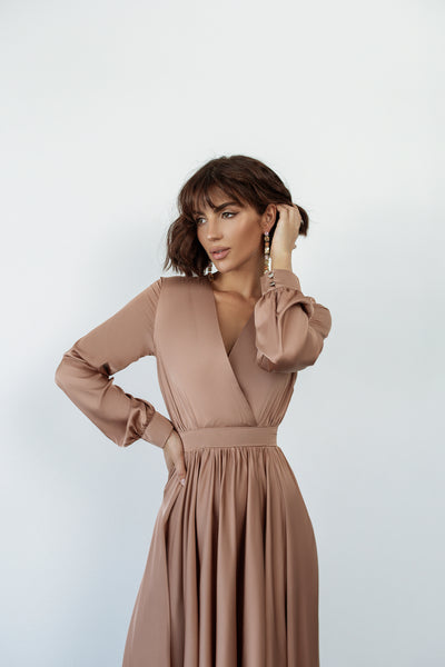 Mocco MIDI LONG SLEEVE DRESS (ARTICLE C393)