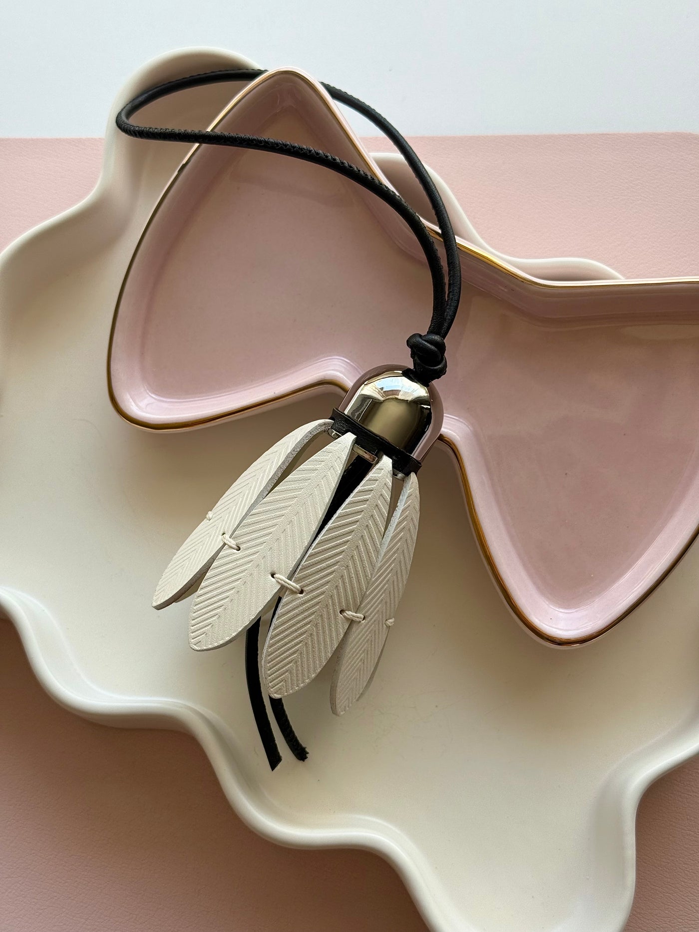Silver birdie bag charm