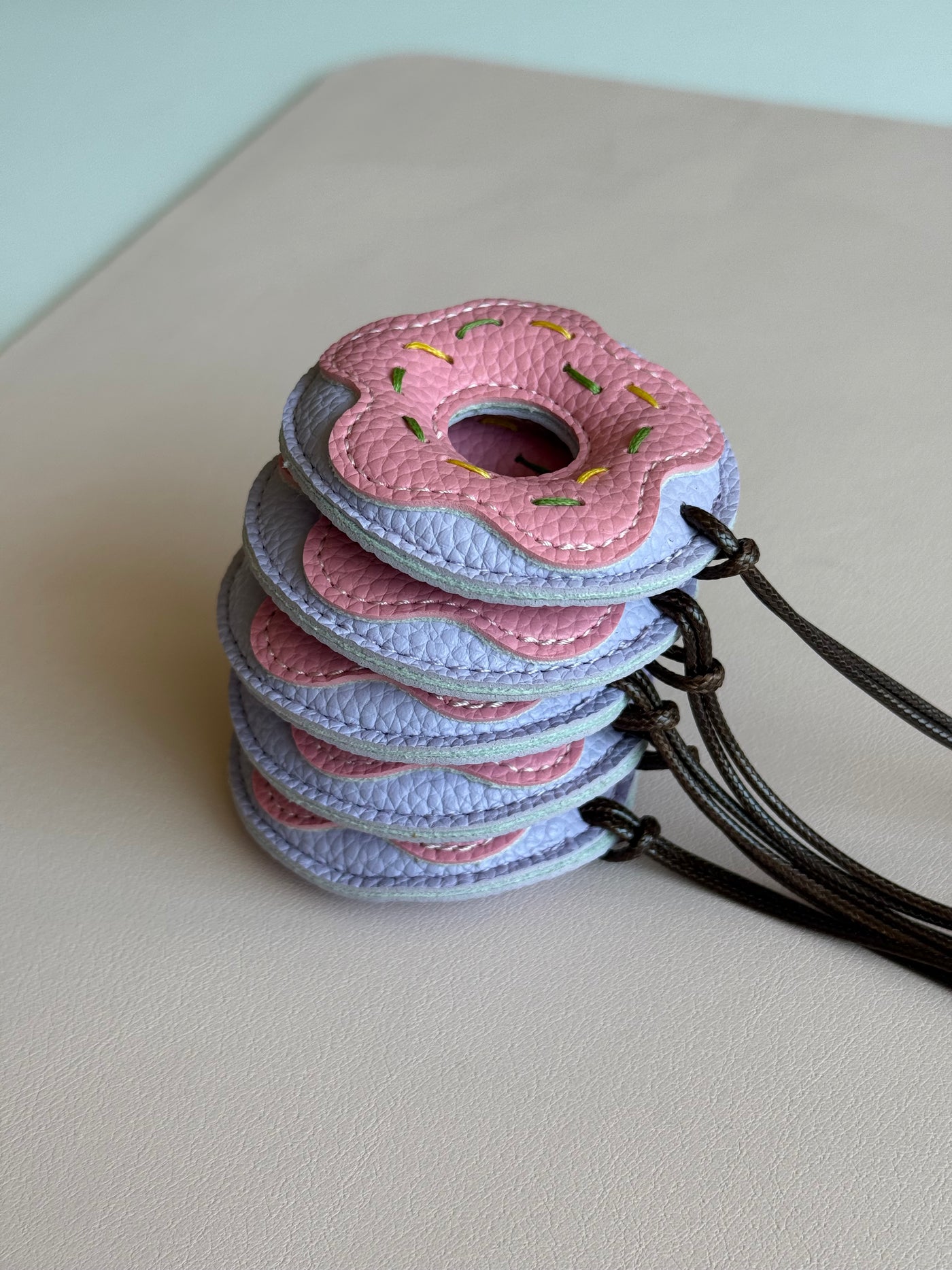 Purple DONUT BAG CHARM