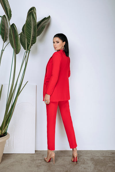 Red DOUBLE BREASTED SUIT 2-PIECE (ARTICLE C309)