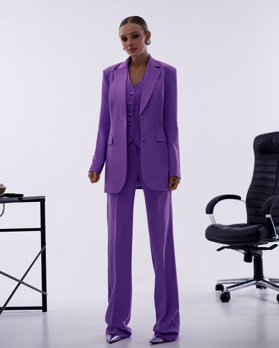 Purple REGULAR-FIT 3-PIECE SUIT (ARTICLE 402)