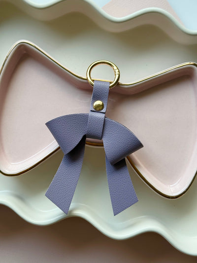 Lavender BOW BAG CHARM
