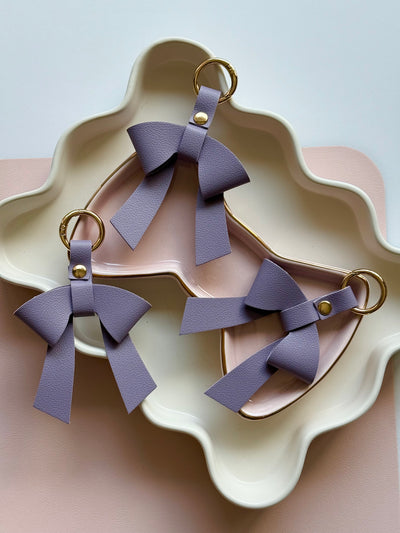 Lavender BOW BAG CHARM