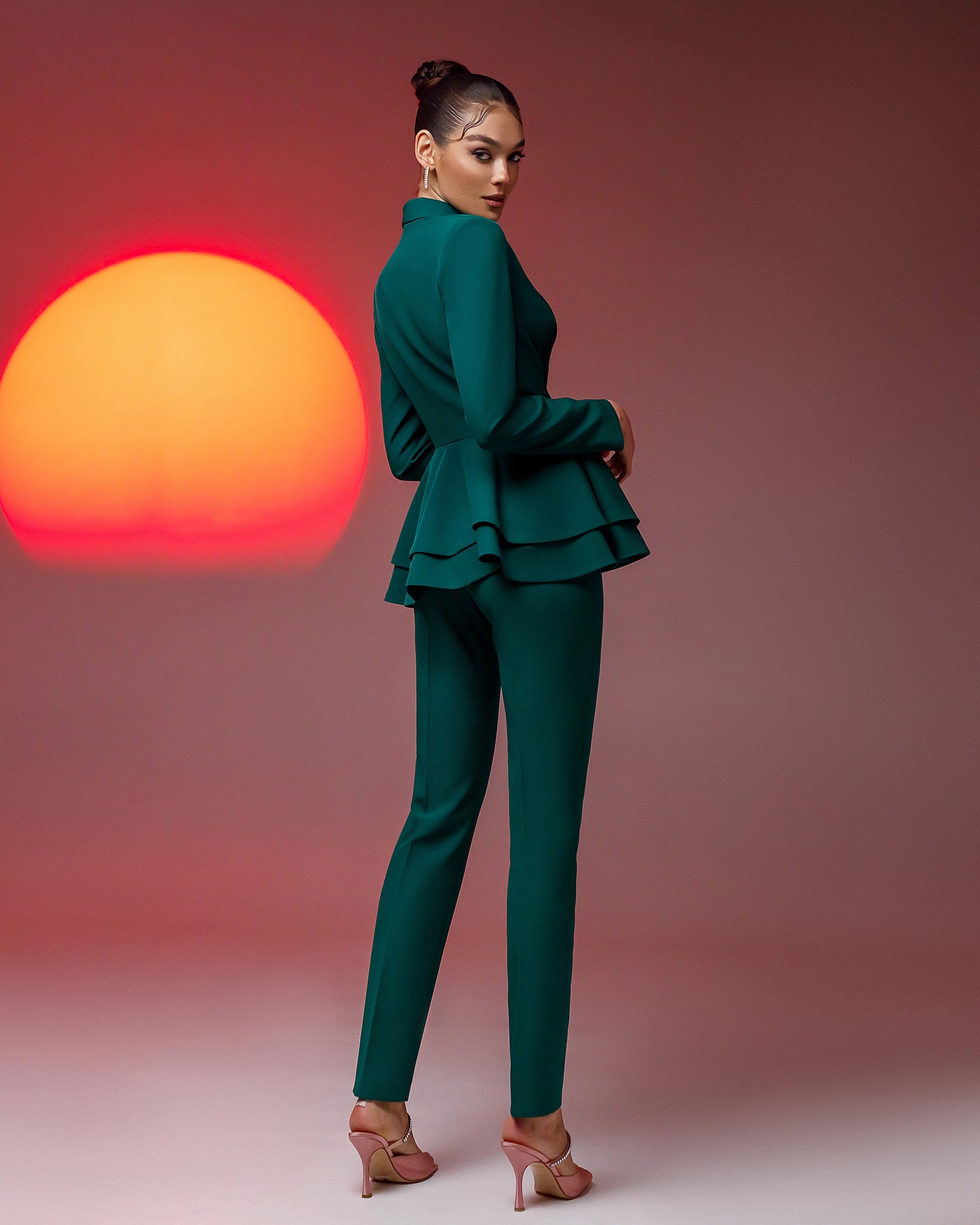 Green SHAWL LAPEL SUIT 2-PIECE (ARTICLE 365)