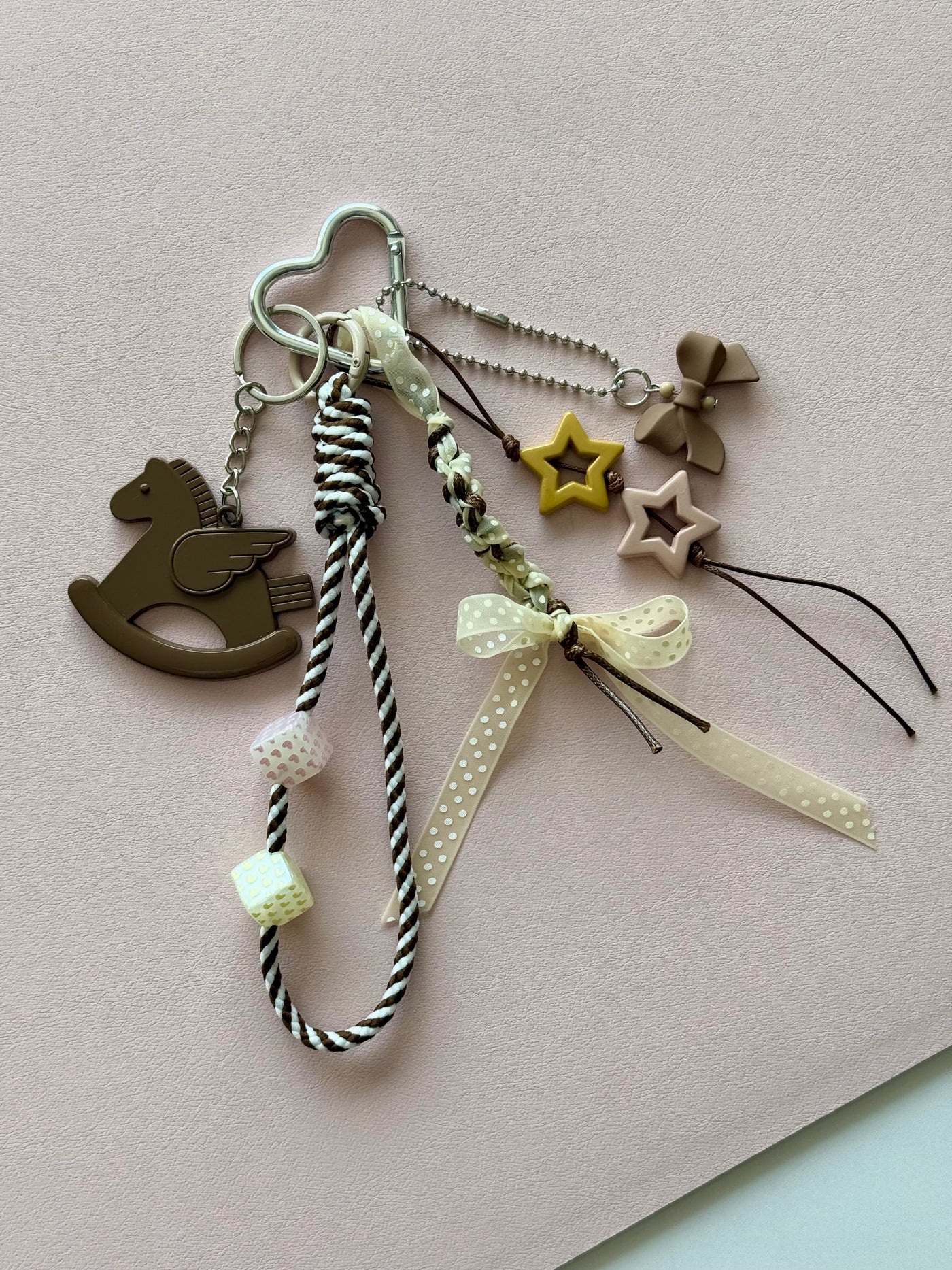 Brown fairy pony keychain