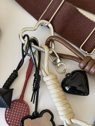 Leather & Teddy Bag Charm