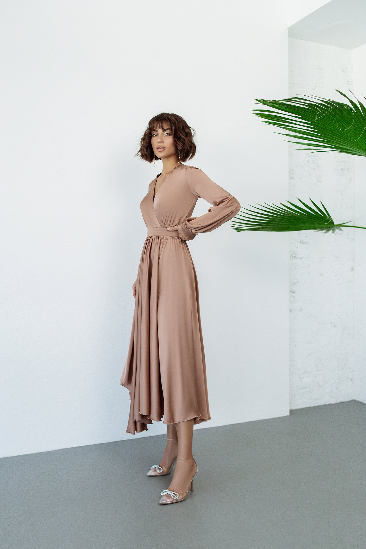 Mocco MIDI LONG SLEEVE DRESS (ARTICLE C393)