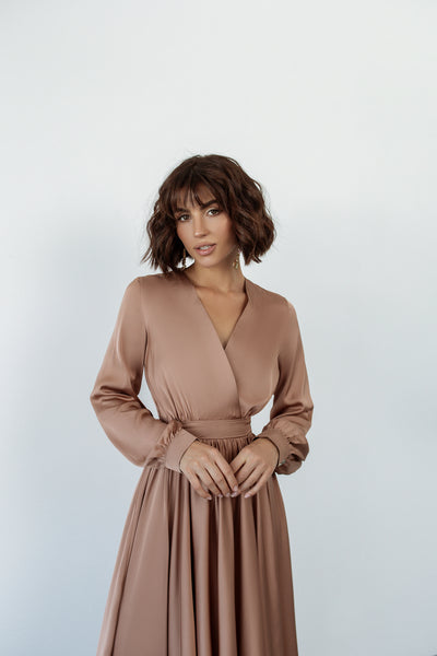 Mocco MIDI LONG SLEEVE DRESS (ARTICLE C393)