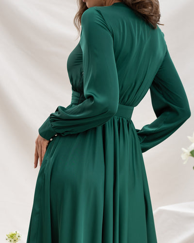 Emerald MIDI LONG SLEEVE DRESS (ARTICLE C393)