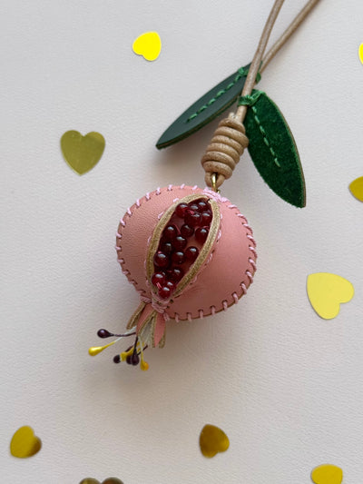 Pomegranate bag charm