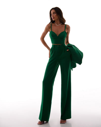 Green DOUBLE BREASTED SUIT 3-PIECE (ARTICLE 300)