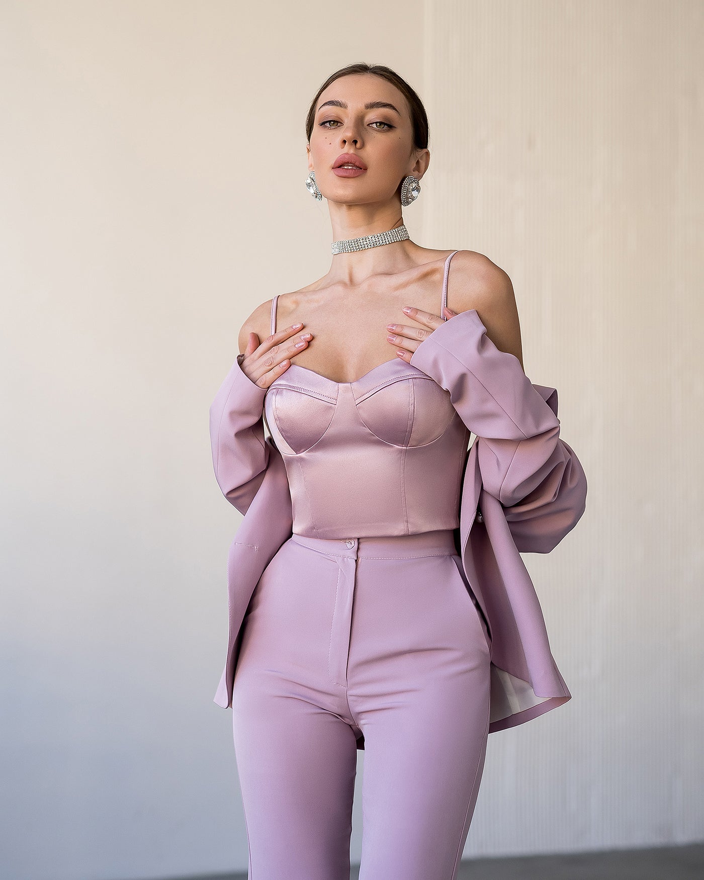 Dusty Pink Double Breasted Suit 2-Piece (article 282)