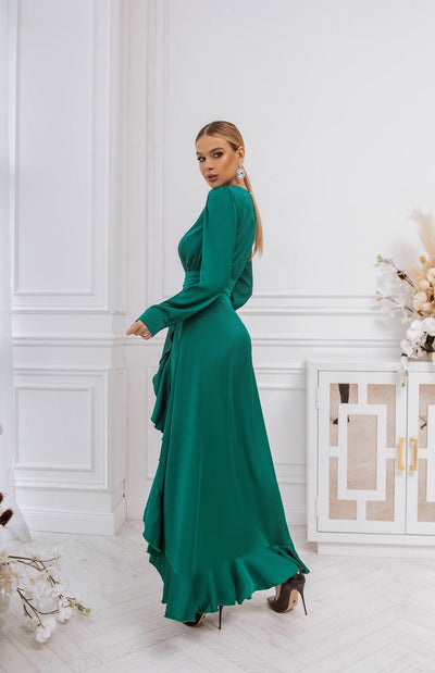 Emerald THIGH-SLIT MAXI DRESS (ARTICLE C257)