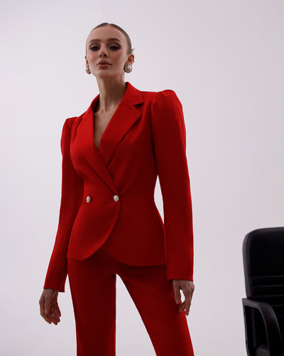 Red Double Breasted Suit 2-Piece (article 282)