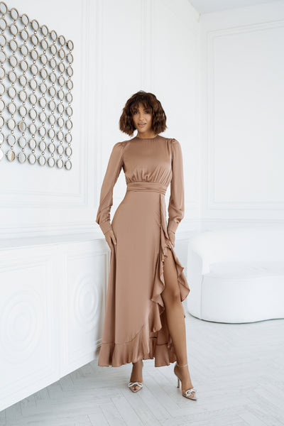 Mocco THIGH-SLIT MAXI DRESS (ARTICLE C257)