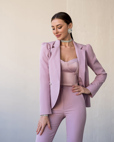 Dusty Pink Double Breasted Suit 2-Piece (article 282)