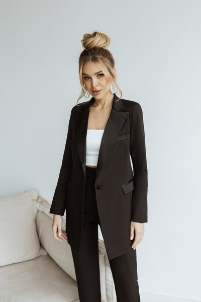 Black Slim-Fit Suit 2-Piece (article C349)