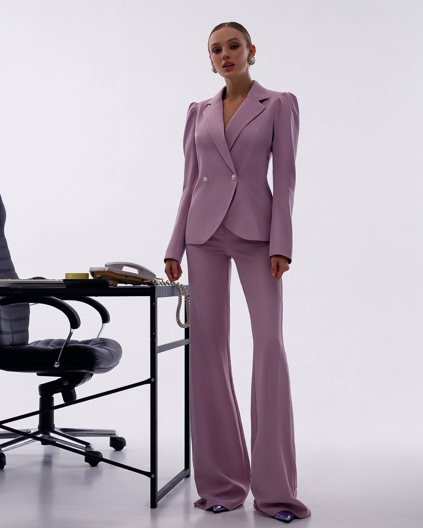 Dusty Pink Double Breasted Suit 2-Piece (article 282)