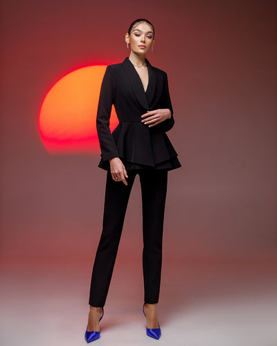 Black SHAWL LAPEL SUIT 2-PIECE (ARTICLE 365)