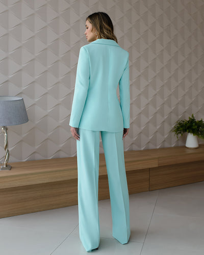 Tiffany Belted Wide-Leg Suit 2-Piece (article 030)