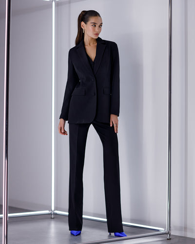 Black REGULAR-FIT 3-PIECE SUIT (ARTICLE 402)