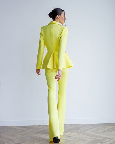 Yellow SINGLE-BREASTED SUIT 2-PIECE (ARTICLE 421)