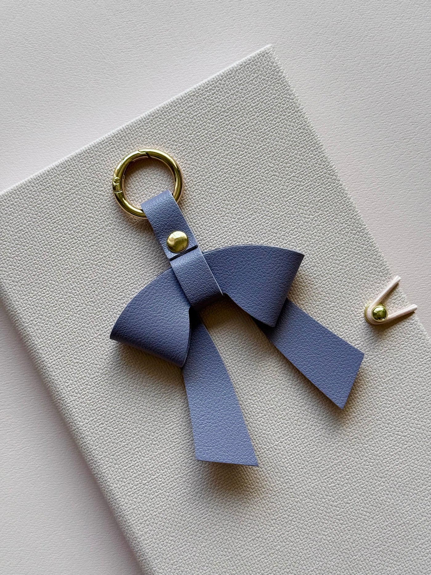 Lavender BOW BAG CHARM