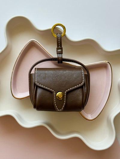 Sandalwood brown AIRPODS LEATHER CASE