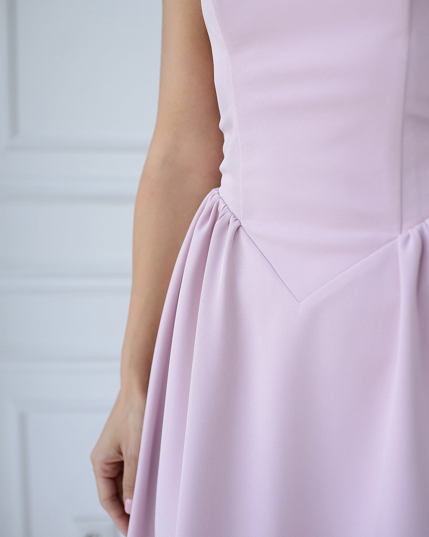 Dusty Pink CORSETED STRAPLESS DRESS (ARTICLE 503)