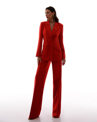 Red DOUBLE BREASTED SUIT 3-PIECE (ARTICLE 300)