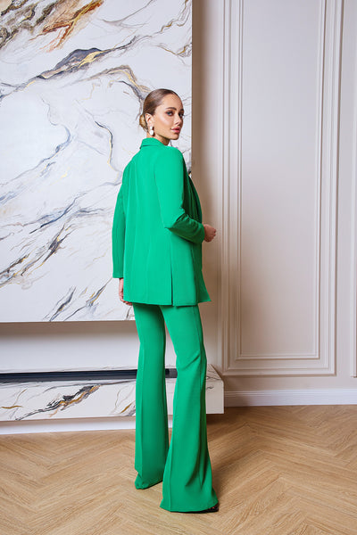 Green SHAWL LAPEL SUIT 2-PIECE (ARTICLE C384)