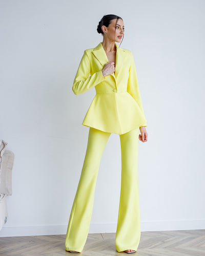 Yellow SINGLE-BREASTED SUIT 2-PIECE (ARTICLE 421)