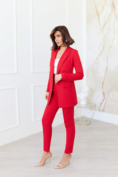 Red DOUBLE BREASTED SUIT 2-PIECE (ARTICLE C309)