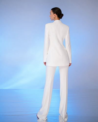 White Shawl Lapel Suit 2-Piece (article 314)