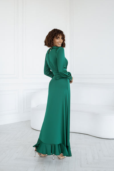 Emerald THIGH-SLIT MAXI DRESS (ARTICLE C257)