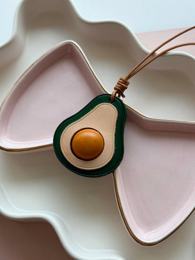 Avocado LEATHER BAG CHARM