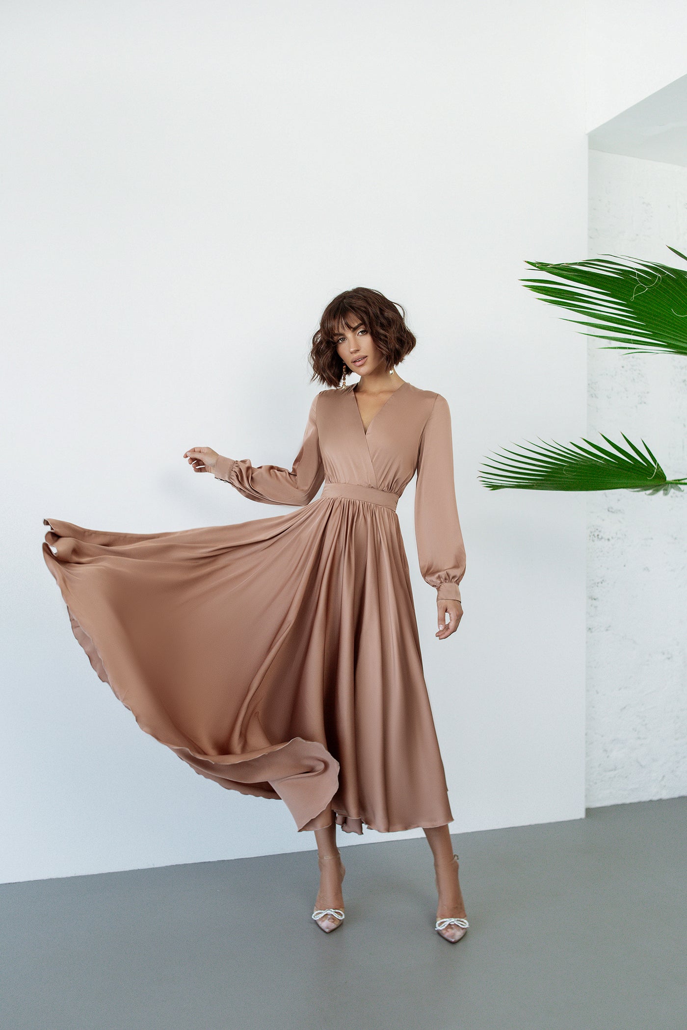 Mocco MIDI LONG SLEEVE DRESS (ARTICLE C393)