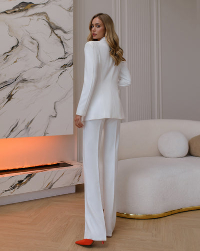 White SINGLE-BREASTED SUIT 2-PIECE (ARTICLE 354)