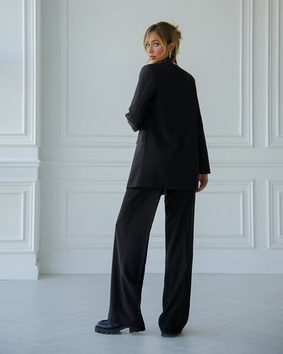 Black Striped OVERSIZED 2-PIECE SUIT (ARTICLE 410)