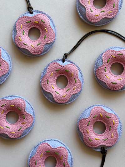 Purple DONUT BAG CHARM