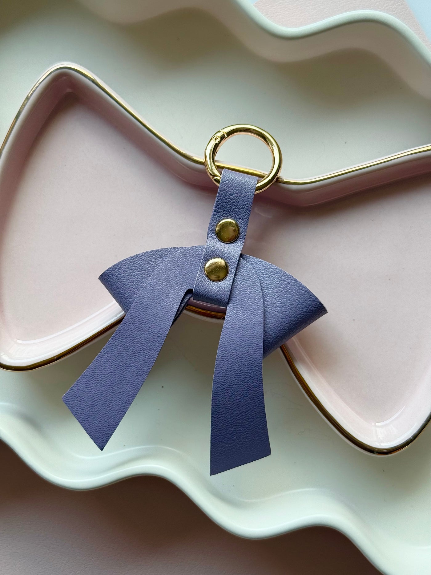 Lavender BOW BAG CHARM