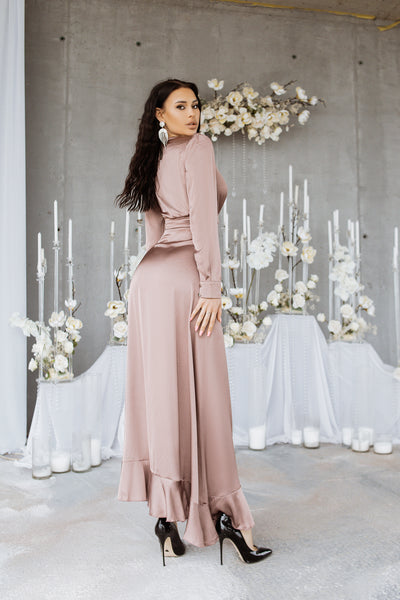 Fraise THIGH-SLIT MAXI DRESS (ARTICLE C257)