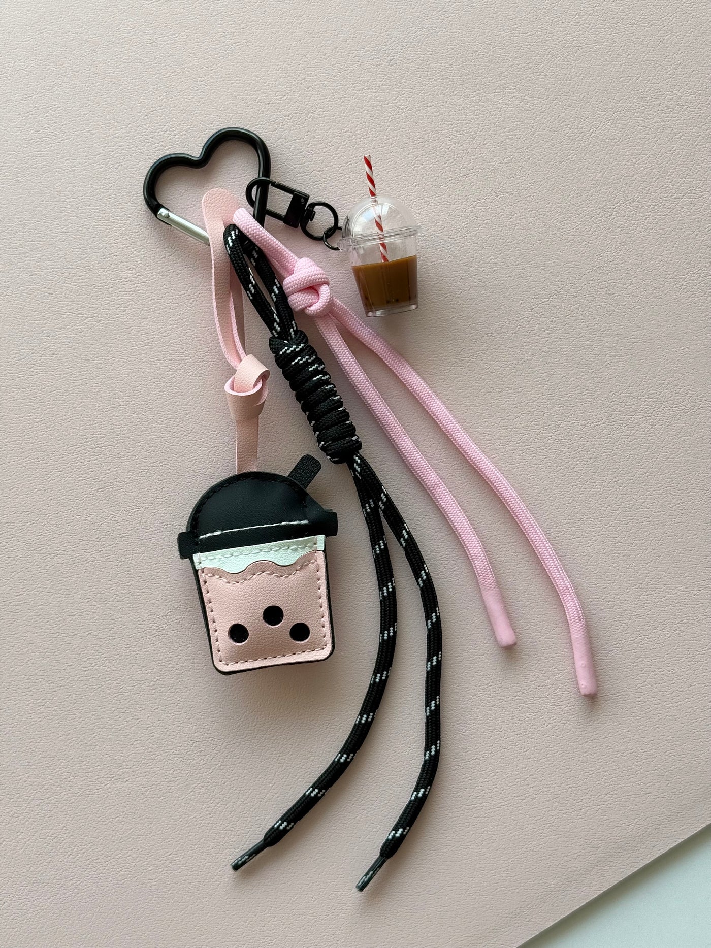 Pink BOBA TEA KEYCHAIN