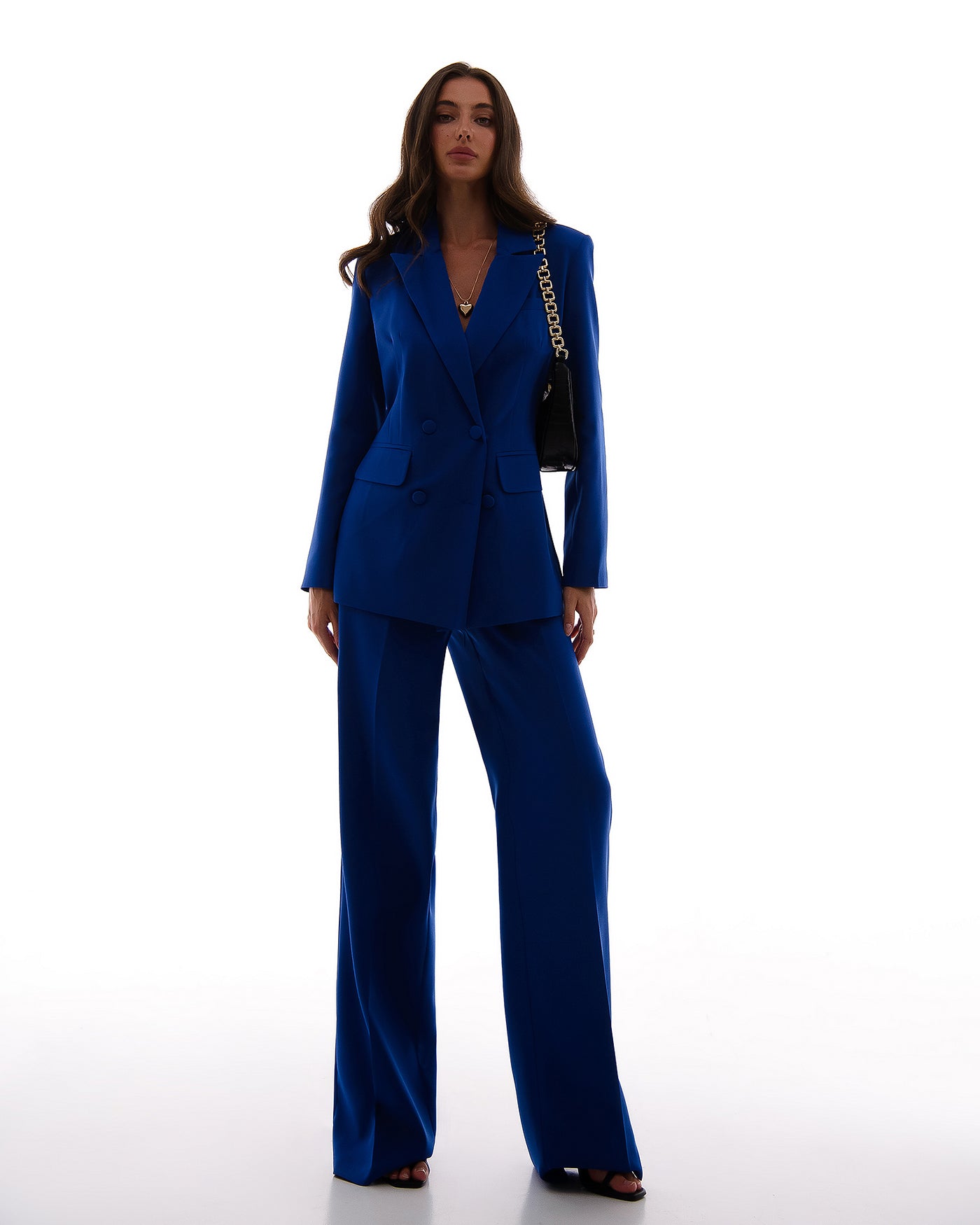 Blue DOUBLE BREASTED SUIT 3-PIECE (ARTICLE 300)