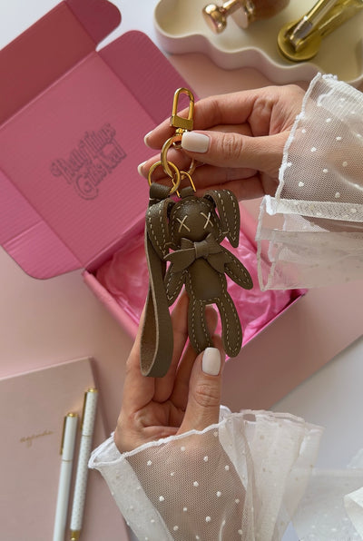 Bunny Leather Keychain