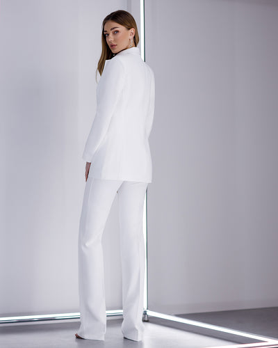 White REGULAR-FIT 3-PIECE SUIT (ARTICLE 402)