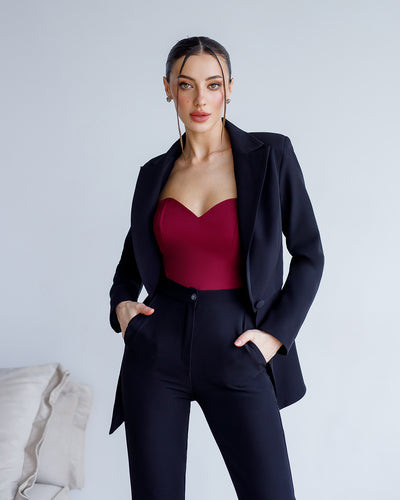 Black SINGLE-BREASTED SUIT 2-PIECE (ARTICLE 421)