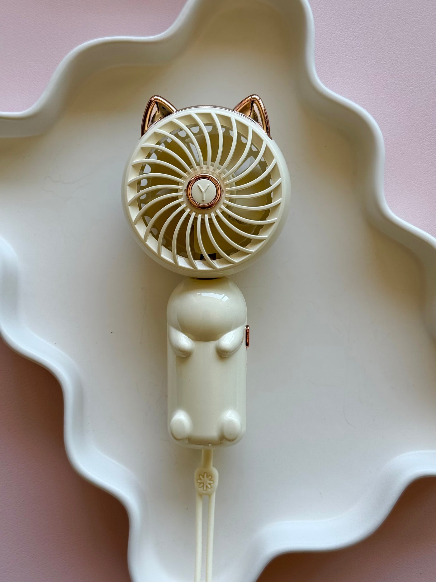 Beige MINI HANDHELD FAN