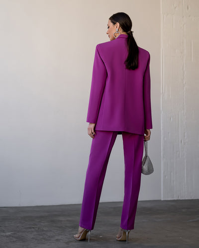 Purple Double-Breasted Suit 2-Piece (article 404)